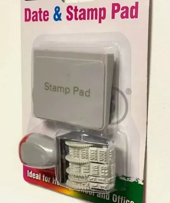£4.49 • Buy Date Stamp And Black Ink Pad Ideal Stamping Dating Chickens Eggs - Office