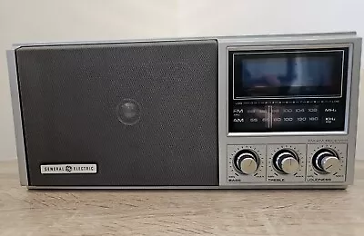 Vintage General Electric AM FM Clock Radio Model 7-4691A Radio Tested Working • $27.99