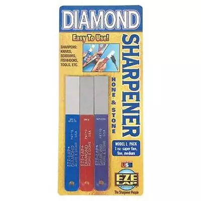 Eze-Lap L PAK3 Set SF / F / M Diamond Hone 3 Piece • $92.53