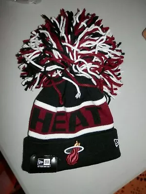 Miami Heat Beanie Hat New Era Red/Black The Enthusiast Knit Hat Beanie New • $17.50