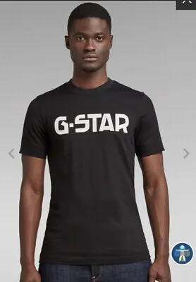 G-Star Raw Men’s Originals Logo Slim Fit T-Shirt Black $60 Medium New • $25