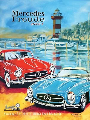 SIGNED Official Mercedes-Benz Club Of America Mercedes Freude Poster 2021 • $20