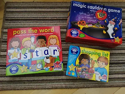 £4.50 • Buy Orchard Games Pass The Word & Magic Cauldron Numbers Game Age 5-9  Shopping List