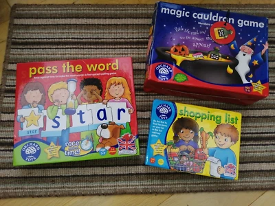 £4.50 • Buy Orchard Games Pass The Word & Magic Cauldron Numbers Game Age 5-9  Shopping List