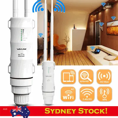 2.4/5G Dual Band Outdoor Wireless Point Extender Repeater Wifi Long Range Router • $75.90