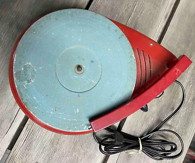 General Electric Tear Drop Record Player Model 186-3 Rare Red Blue Nursery Rhyme • $35