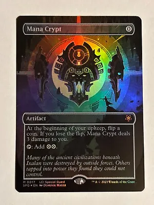 Mana Crypt (Borderless FOIL) Special Guests - MTG NM • $279.99