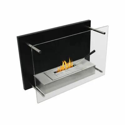 WOLFIRE® 23  Wall Mount Ethanol Fireplace Heater W/Tempered Glass&Ventless Burne • $395.95