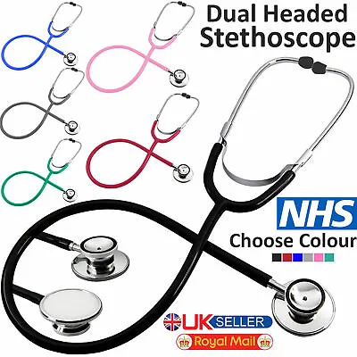 £3.99 • Buy NHS Medical EMT Dual Head Stethoscope For Doctor Nurse Vet Student Health Care