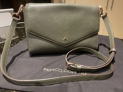 $80 • Buy Mimco D-Vine Leather Bag Rose Gold Hardware