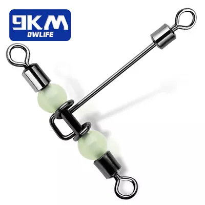 3 Way Swivels 30Pcs Three Way Fishing Swivel Tackle Stainless Steel T-Shape • $11.59