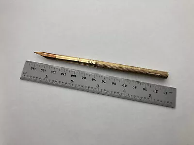 Antique S Mordan & Co 9 Carat Gold Barley Corn Design Dip Pen 6.5 Grams Of Gold! • $24.50