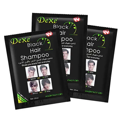 500ML Permanent Hair Colour Dye Shampoo Natural Plants Essence Instant Coloring • £9.45