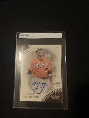 2018 Topps Tier One Manny Machado On-Card Auto 59/60 - Padres • $50