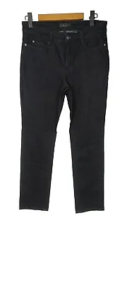 MAC Ladies' Angela Black Denim Cotton Jeans Size W30/L32 Stretch • £24