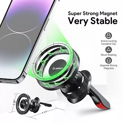 Esoulk Car Air Vent Mount Magnetic Phone Holder For IPhone 15 14 13 12 & Etc • $13.99