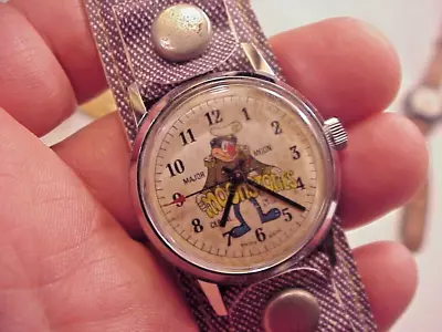 Vintage MOONSTONES Cereal Watch Major Moon Advertising Cartoon W Original Strap • $17