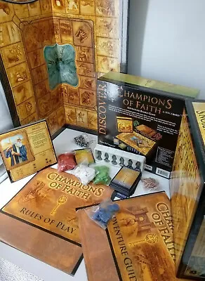 Champions Of Faith Adventure Board Game By Bible Quest 2006 100% Complete Pewter • $14.95