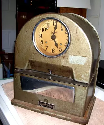 Vtg Simplex Time Recorder Time Clock Works Gardner Ma • $125.55