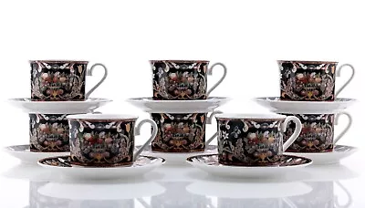 16 Piece Gallo Design For Villeroy & Boch Intarsia 8 Cups & 8 6in Saucers Birds • $109