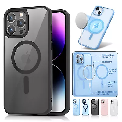 $11.58 • Buy For IPhone 14 13 12 11 Pro Max XR XS 87 Mag Safe Clear Silicone Slim Case Cover