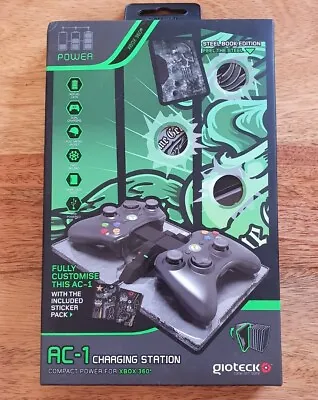 £10 • Buy GIOTECK AC 1 Charging Station Compact Power For Xbox 360 Steel Book Edition 