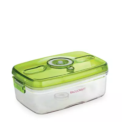 $19.99 • Buy Vacucraft Small Rectangular Vacuum Food Container 35oz