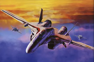 Macross Frontier Poster VF-25 Flying 18inx12in Free Shipping • $9.95