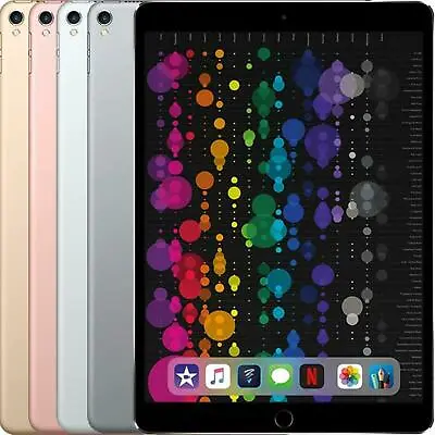 Apple IPad Pro 2nd Gen 10.5  64GB 256GB 512GB WiFi Cellular 4G IOS 15 GOOD USED • £189.99