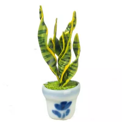 Dollhouse Miniature Snake Plant Or Mother In Laws Tongue Plant • $9.99