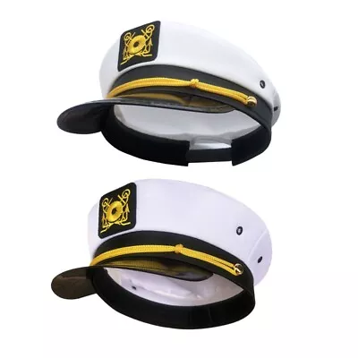 Yacht Hat Embroidered Captain Costume Hat Sailor Cap For Men Women • $10.90