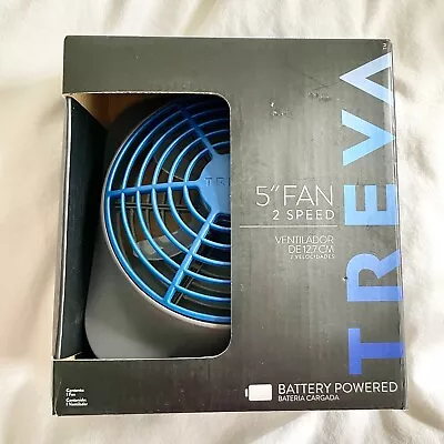 New Treva 5  Portable Ventilation Fan With 2 Speeds Adjustable Tilt Lightweight • $4.99