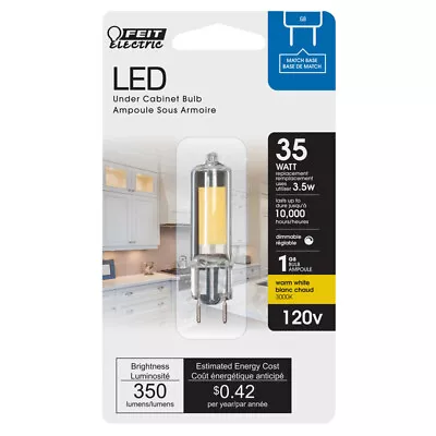 Feit Electric Acre G8 G8 LED Bulb Warm White 35 Watt Equivalence 1 Pk • $11.99