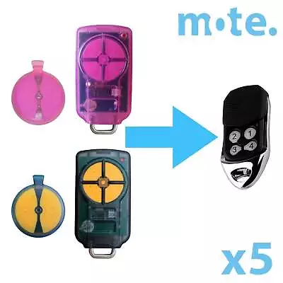 5 X ATA PTX-5v1 Compatible Garage/Gate Door Remote GDO 6v3/7v2/7v3/8v3/9v2/9v3 • $42