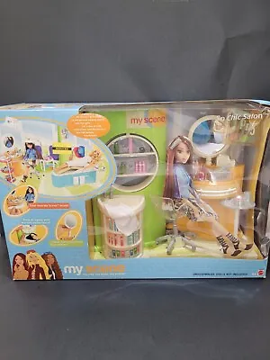 New 2003 Mattel My Scene Barbie So Chic Beauty Salon Playset & Accessories • $119.99