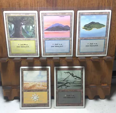 VINTAGE Magic The Gathering LAND LOT / 5 Cards / ALL IN GREAT CONDITION • $9.50