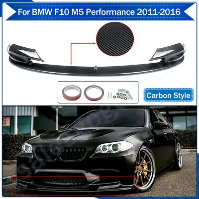 For 2011-2016 BMW F10 M5 Performance Front Lip Splitter Spoiler Carbon Painted • $160.95