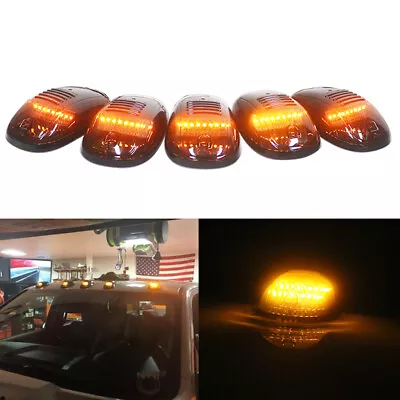 5X Amber LED Cab Roof Marker Lights Assemblies For Dodge GMC Chevy SUV Universal • $28.99