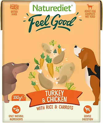 Naturediet - Feel Good Wet Dog Food Natural And Nutritionally Balanced Turkey • £24.62