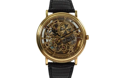 $20835 • Buy Vacheron Constantin 43038 Fully Skeletonized 18k Yellow Automatic Wind C.1980’s