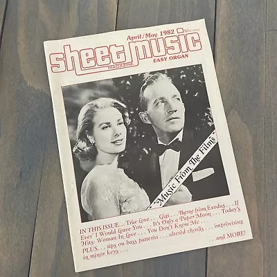 Vintage Sheet Music Magazine Standard Piano Guitar Music From Film Apr/May 1982 • $12.99