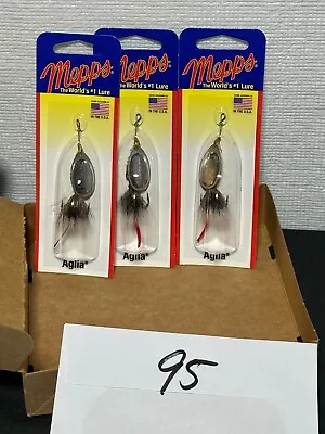 (3) Mepps Aglia Dr. B2ST SG 1/6 Oz Fishing Lures (Lot #95) Includes Dealer Box • $1.97