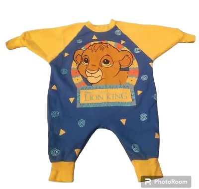 Vintage 90's Disney 'The Lion King' Baby Romper 12 Months • $335.50