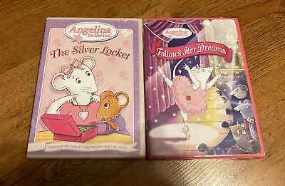 Set Of 2 Angelina Ballerina DVDs Silver Locket And Follows Her Dreams • $12.23