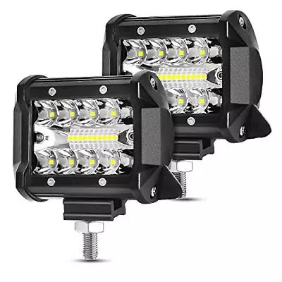 2x 4inch 300W Tri Row LED Light Bar Pods Offroad Driving Lighting Car Truck Lamp • $18.63