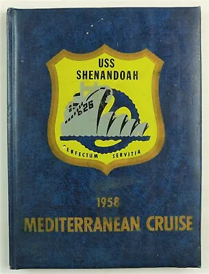 USS Shenandoah (AD-26) 1958 Mediterranean Deployment Cruise Book Cruisebook • $129.95