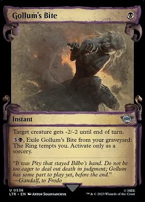 MTG GOLLUM's BITE 536 EXC - GOLLUM BITE - LTR X EN - MAGIC • $1.07