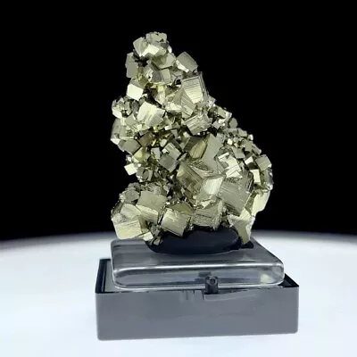 PYRITE: Borieva Mine Madan Bulgaria - Great Luster Sharp Crystals  - 360 Video • $45