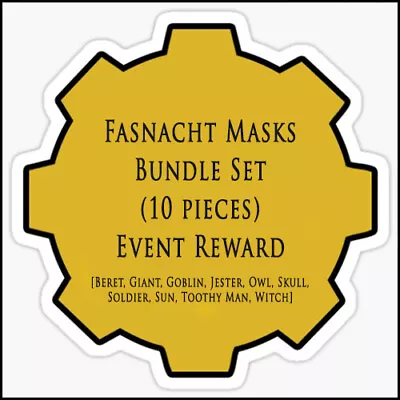 Fasnacht Masks Bundle Set (10 Pieces) Event Reward (Digital Game Item) • $15