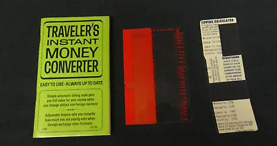 Vintage Travelers Instant Money Converter 1968 • $9.45